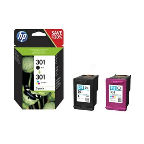 cartucce inkjet 301 HP nero +colore  Combo pack - N9J72AE